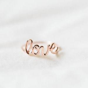 Love Letter Ring - Silver/gold/rose Gold