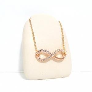 Infinity Love Necklace Rose Gold/gold/silver -..